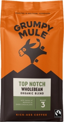 Grumpy Mule BIO Top Notch zrnková káva Arabica