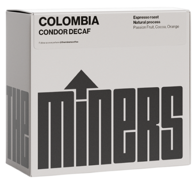 The Miners Colombia Condor Decaf kávová zrna