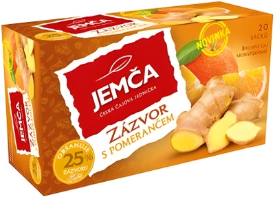 Jemča Zázvor s pomerančem bylinný čaj