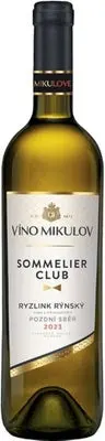 Víno Mikulov Sommelier Club Ryzlink rýnský víno s přívlastkem pozdní sběr