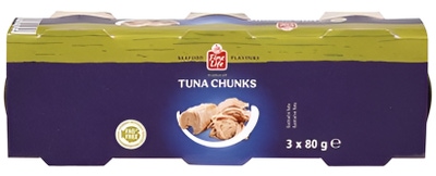 Fine Life Tuňák kousky v olivovém oleji 3 x 80 g