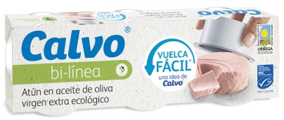 Calvo Tuňák v bio extra panenském olivovém oleji, 3x65g