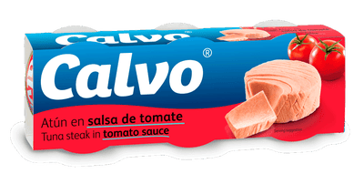 Calvo Tuňák v rajčatové omáčce, 3x80g
