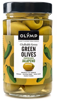 Olymp Zelené olivy s jalapeno