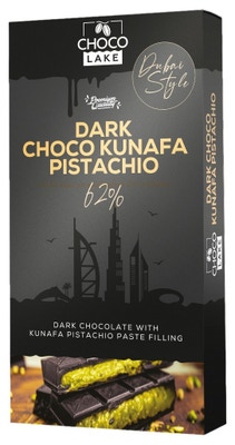 Choco Lake Premium Dark Dubai Chocolate Kunafa & Pistachio