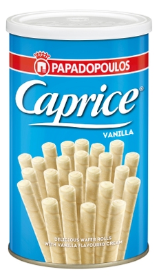 Caprice Vanilla plněné trubičky
