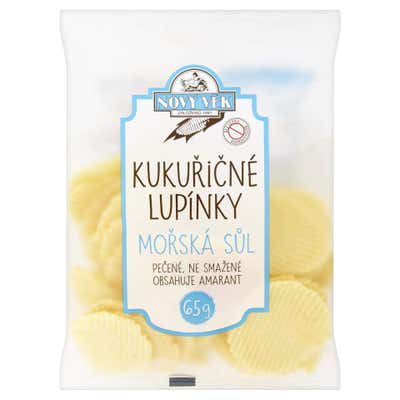 Nový Věk Kukuřičné lupínky - Mořská sůl