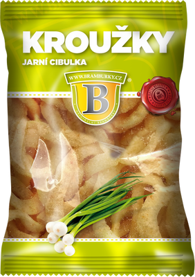 Originální hospodské brambůrky Kroužky jarní cibulka