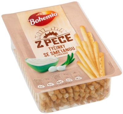 Bohemia z pece tyčinky smetana + cibulka