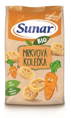 Sunar BIO dětské křupky mrkvová kolečka