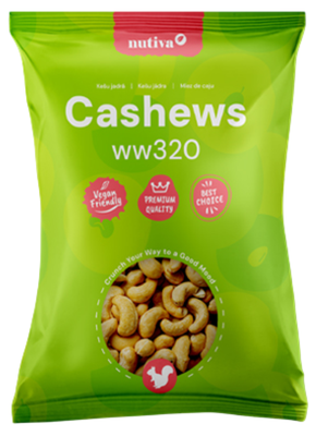 Nutiva Kešu ořechy ww320 exclusive