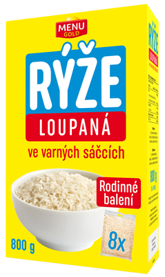 Menu Gold Rýže loupaná ve varných sáčcích 8x100g