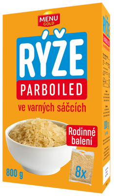 Menu Gold Rýže parboiled ve varných sáčcích 8x100g
