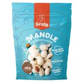 GRIZLY Mandle v bílé čokoládě s kokosem