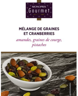 Monoprix Gourmet Směs semínek s brusinkami