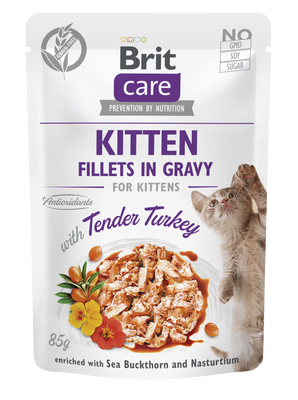 Brit Care Cat Kitten Fillets in Gravy Tender Turkey