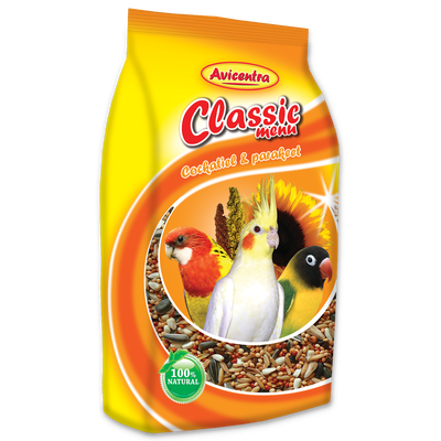 Avicentra Classic menu pro malé papoušky