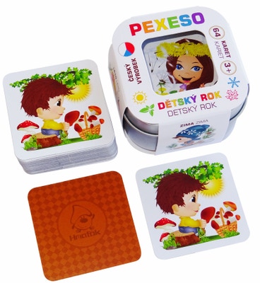 Teddies Voděodolné Pexeso - Dětský rok