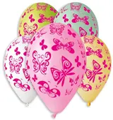 Smart Ballons Balónky nafukovací s motivem motýlů 30 cm