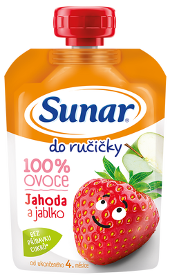 Sunar Do ručičky ovocná kapsička jahoda 4m+