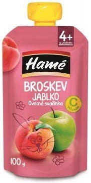 Hamé ovocná svačinka Broskev, jablko