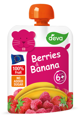 Deva Kapsička jahoda, malina a banán