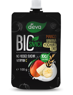 Deva BIO svačinka mango, banán, jogurt a oves