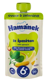 Hamánek Banán se špenátem 100g