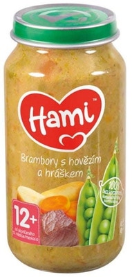 Hami Brambory s hovězím a hráškem 12m+
