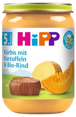 HiPP BIO Dýně, brambory a hovězí maso