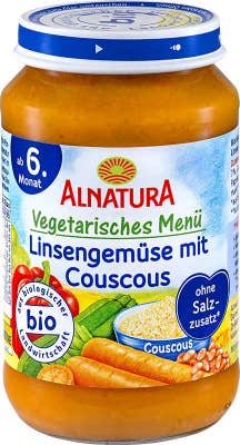 ALNATURA BIO Dětská výživa čočka a kuskus
