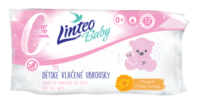 Linteo Baby Dětské vlhčené ubrousky s měsíčkem