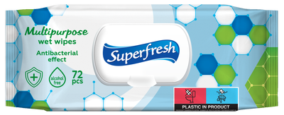 SuperFresh Superfresh vlhčené ubrousky s antibakteriálním účinkem