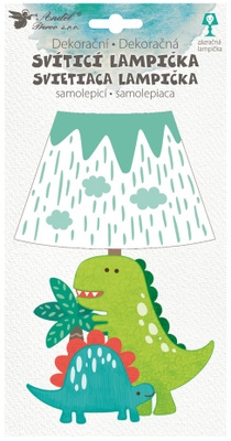 Anděl Přerov Lampička samolepicí svítící LED Dinosaurus 19 cm
