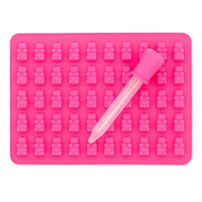 Toro Forma na medvídky s pipetou, růžová