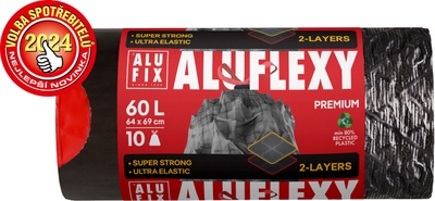 Alufix Pytle na odpadky Aluflexy elastické 60 l