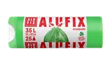 Alufix Pytle na odpadky zatahovací 35 l, 25 ks, HDPE  zelené