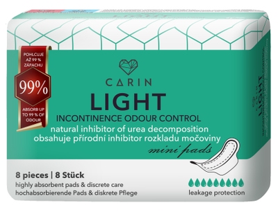 Carin Light Incontinence Odour Control Inkontinenční vložky