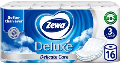 Zewa Deluxe Delicate Care toaletní papír 3 vrstvý, 16 rolí