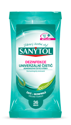 Sanytol Dezinfekce jednorázové čisticí utěrky s vůní eukalyptu