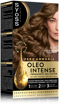 Syoss Oleo Intense Permanentní barva na vlasy 6-80 Oříškově plavá