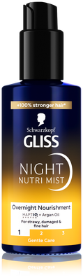 Gliss Noční vyživující lehký sprej Night Nutri Mist