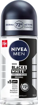 Nivea Men Invisible for Black & White Power antiperspirant roll