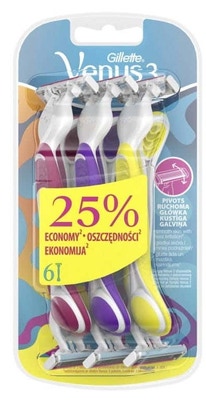 Gillette Simply Venus 3 Plus Yellow holítko