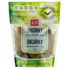 H+H Okurky v sladkokyselém nálevu 500g