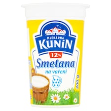 Mlékárna Kunín Smetana na vaření 12% 200g