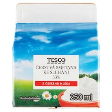 Čerstvá smetana ke šlehání 33% 250ml