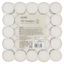 F&F Home White čajové svíčky 100 ks