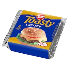 Zott Toasty Tavený plátkový sýr s Chesterem 8 x 18,75g (150g)