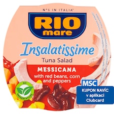 Rio Mare Insalatissime Hotový pokrm z fazolí, tuňáka, kukuřice a zeleniny 160g